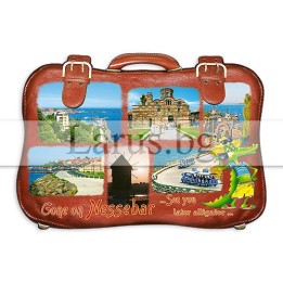 Пощенска картичка Несебър - дизайн куфар 1-NE-0147