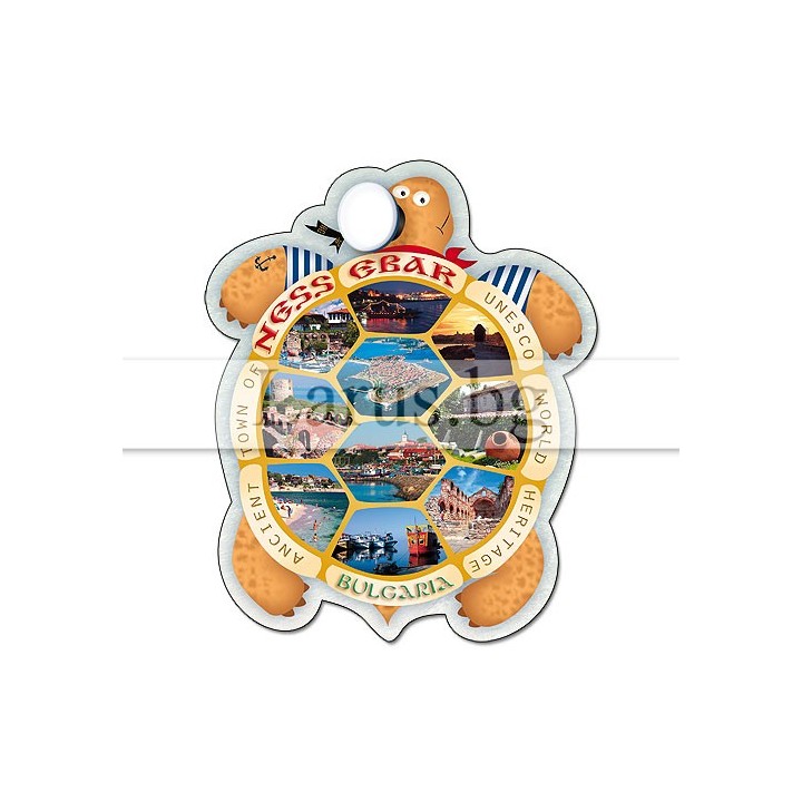 Пощенска картичка Несебър - Сувенир с форма на костенурка