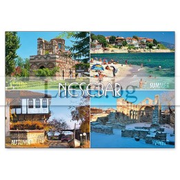 Пощенска картичка Несебър - 4 сезона | 1-NE-0234