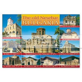Пощенска картичка Несебър - Старият град и църкви