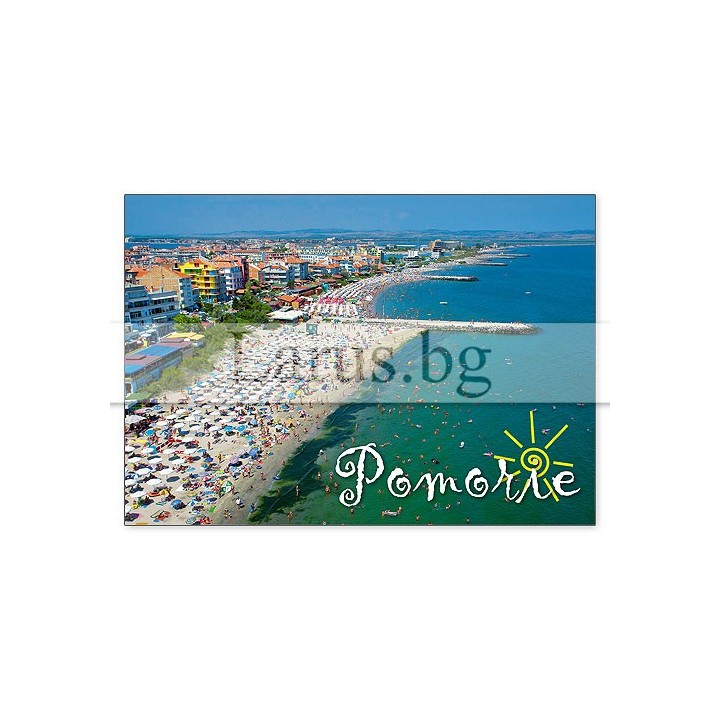 Пощенска картичка Поморие - Летен изглед от Черноморието