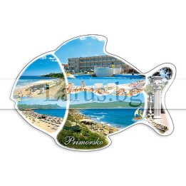 Пощенска картичка Приморско - форма на риба | 1-PR-0036