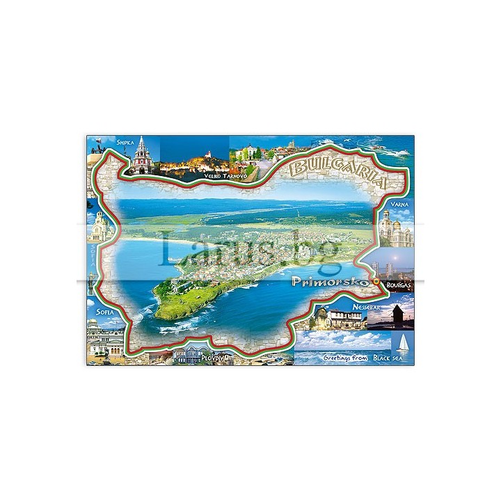 Пощенска картичка Приморско и България 1-PR-0077