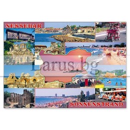 Пощенска картичка Слънчев бряг и Несебър | 1-SB-0213