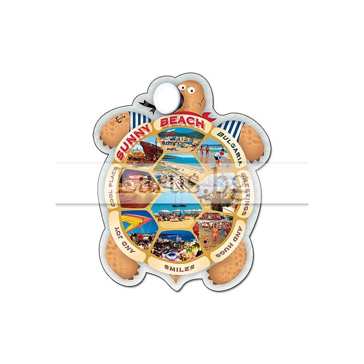 Пощенска картичка Слънчев бряг - сувенир костенурка