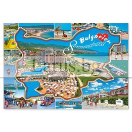 Пощенска картичка Слънчев Бряг 1-SB-0681