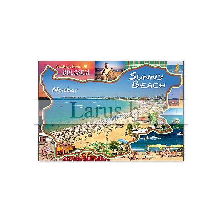 Пощенска картичка Слънчев бряг и Несебър - 1-SB-0711