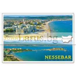 Пощенска картичка Слънчев бряг и Несебър | 1-SB-0717