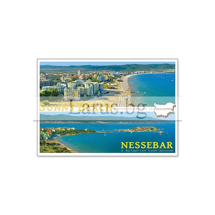 Пощенска картичка Слънчев бряг и Несебър | 1-SB-0717