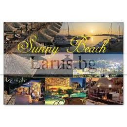 Пощенска картичка Слънчев бряг – нощен изглед