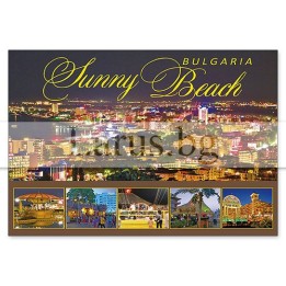 Пощенска картичка Слънчев бряг - Нощен изглед