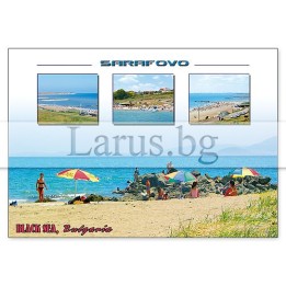 Пощенска картичка Сарафово - Изгледи от Черноморието