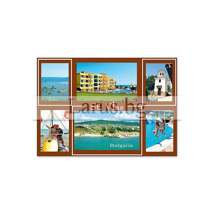 Пощенска картичка Св. Влас - Летен сувенир VL 0016