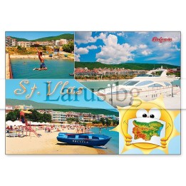 Пощенска картичка Св. Влас - Летни спомени от България