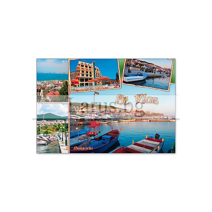 Пощенска картичка Св. Влас VL 0035 | Летни изгледи