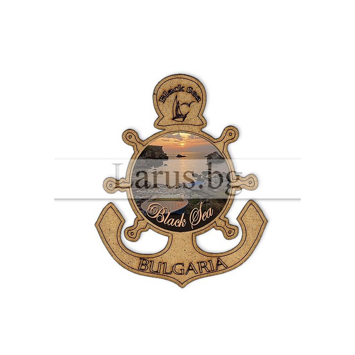 Магнитен сувенир Котва и Рул – Черно море България