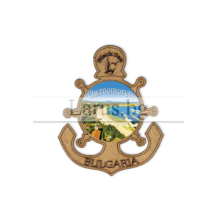 Магнитен сувенир Черноморец, България - Морски сувенир
