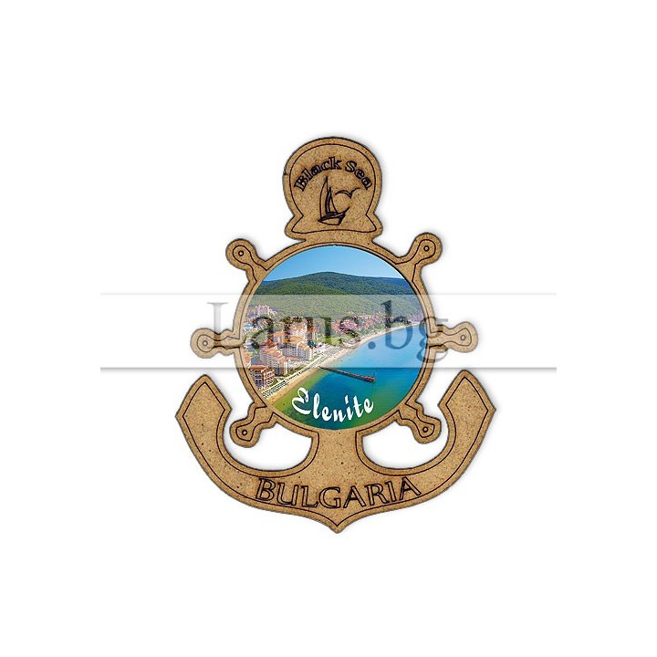 Магнитен сувенир Елените - котва от МДФ