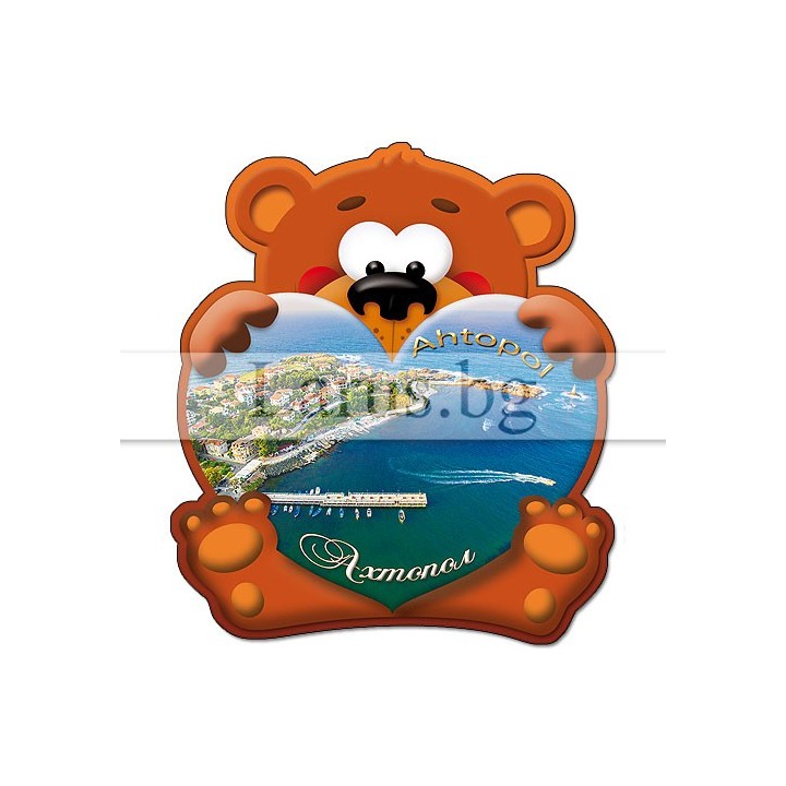 Магнитен сувенир Ахтопол - мече | Сувенири от България