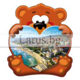 Магнитен сувенир Свети Влас - Мече | Сувенири от България