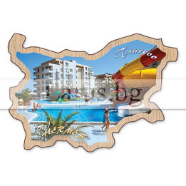 Магнитен сувенир Царево фотокарта 12-mdCA-0017