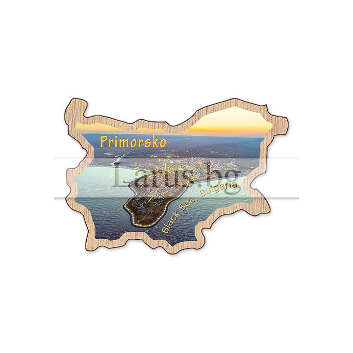 Магнитен сувенир Приморско фотокарта 12-mdPR-0020