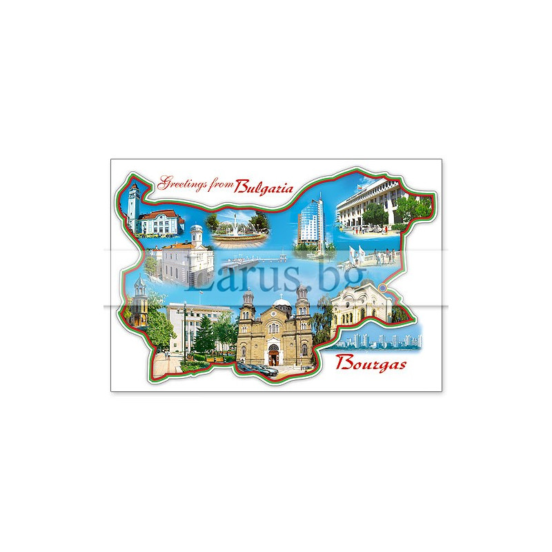 Пощенска картичка Бургас 1-BS-0039