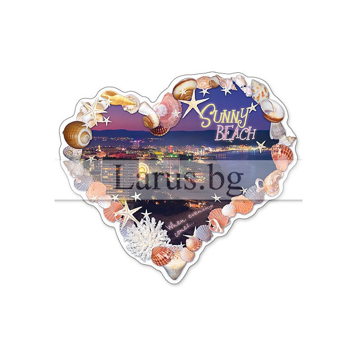 Пощенска картичка Слънчев бряг – Нощен изглед