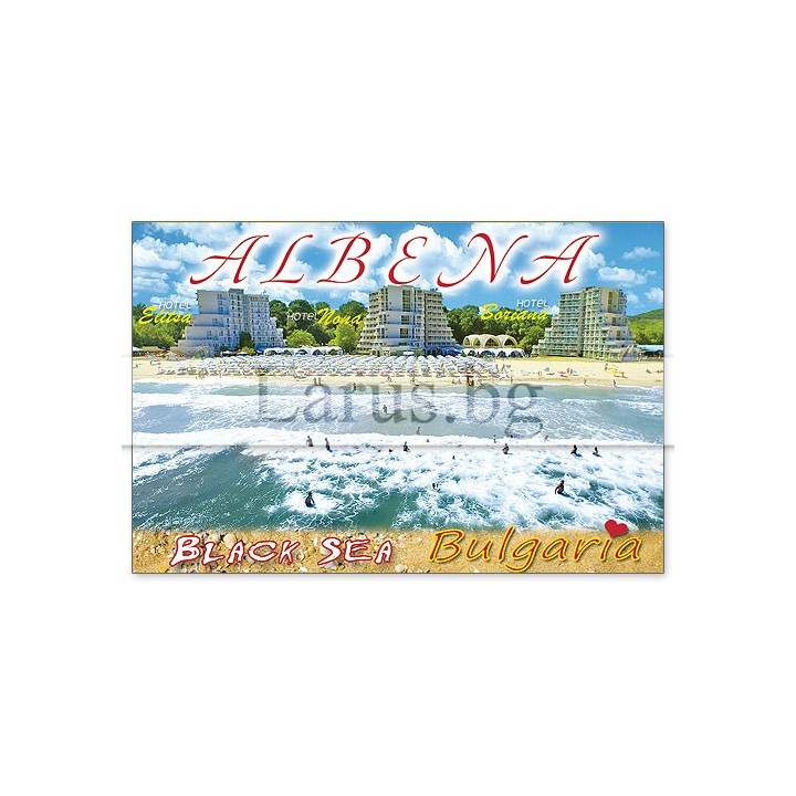Магнитен сувенир Албена - „Плочка“ 12-mhAL-0026