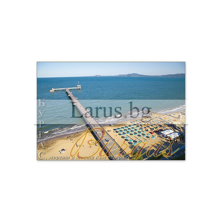 Магнитен сувенир Бургас- „Плочка“ 12-mhBS-0015