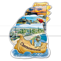 Магнитен сувенир Черноморец - Корабче | 12-mhCH-0005