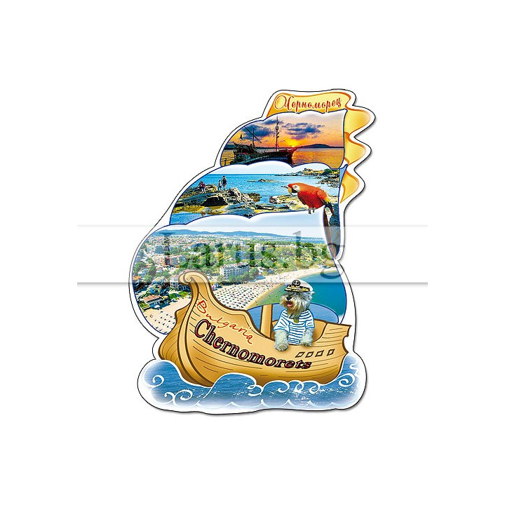 Магнитен сувенир Черноморец - Корабче | 12-mhCH-0005
