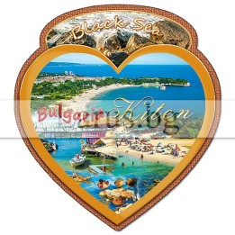 Магнитен сувенир Китен - Сърце | Сувенири от България