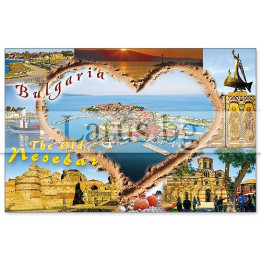 Магнитен сувенир Несебър- „Плочка“ 12-mhNE-0032