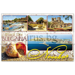 Магнитен сувенир Несебър- „Плочка“ 12-mhNE-0033