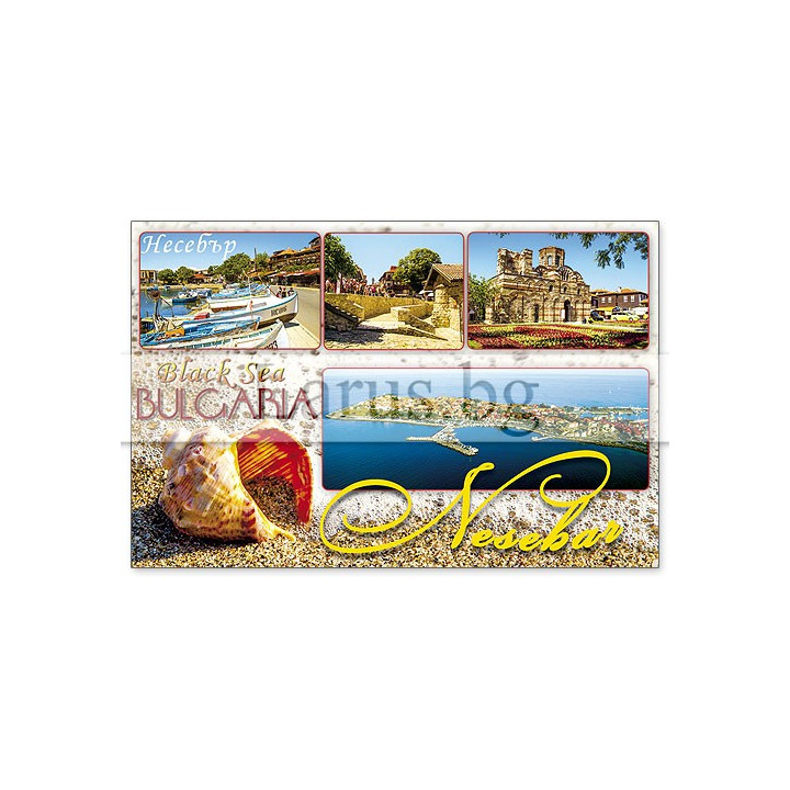 Магнитен сувенир Несебър- „Плочка“ 12-mhNE-0033