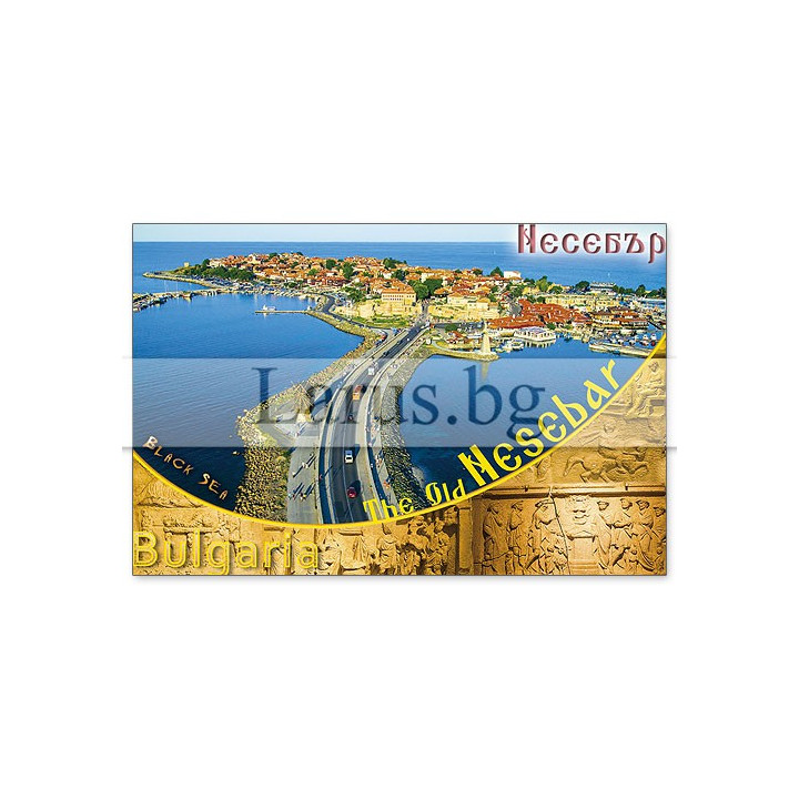 Магнитен сувенир Несебър- „Плочка“ 12-mhNE-0034