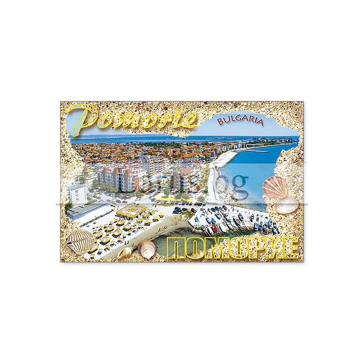 Магнитен сувенир Поморие- „Плочка“ 12-mhPO-0018