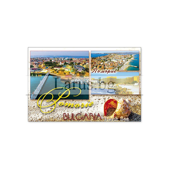 Магнитен сувенир Поморие- „Плочка“ 12-mhPO-0019