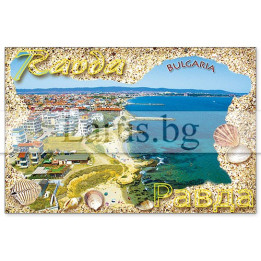 Магнитен сувенир Равда- „Плочка“ 12-mhRA-0018