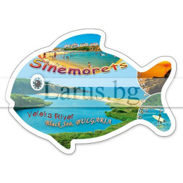 Магнитен сувенир Синеморец - Рибка | Сувенири от България