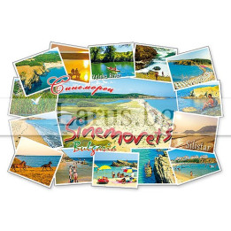 Магнитен сувенир Синеморец - колаж с гледки от България