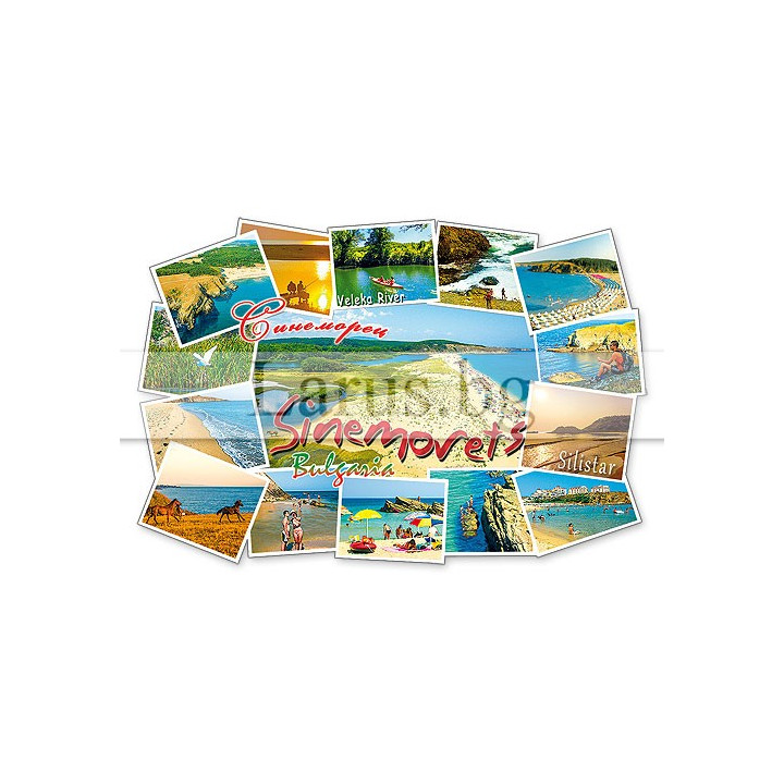 Магнитен сувенир Синеморец - колаж с гледки от България