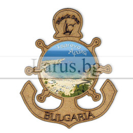 Магнитен сувенир Царево Арапя - Котва и рул