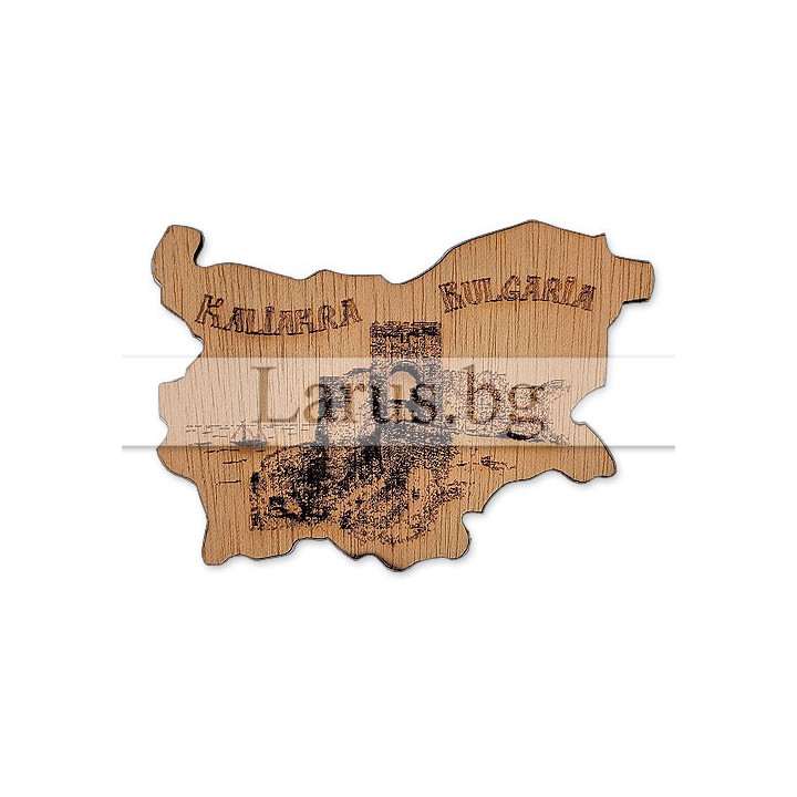 Магнитен сувенир Калиакра – дървена гравюра 12-mdKK-0001