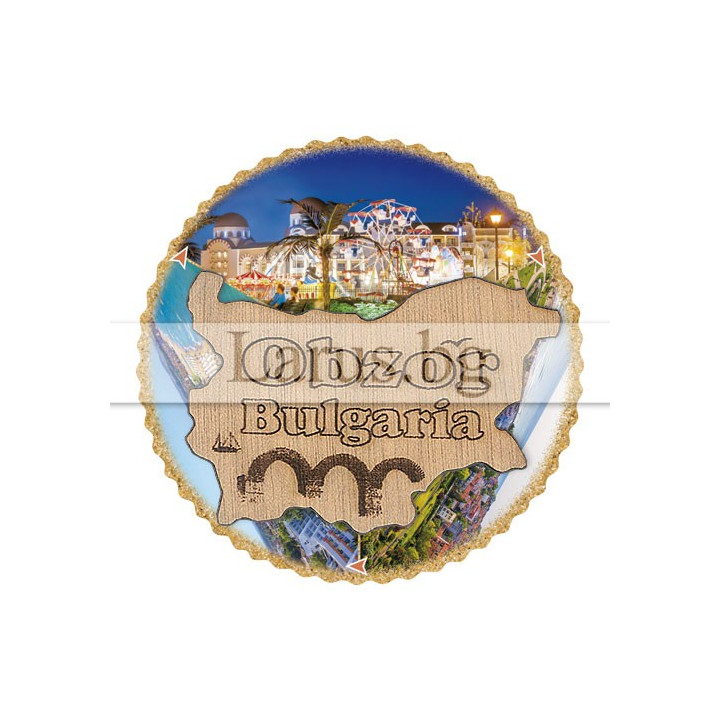 Магнитен сувенир Обзор с въртящ се елемент | Сувенири от България