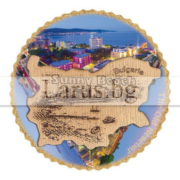 Магнитен сувенир Слънчев Бряг ротационен 12-mdSB-0022