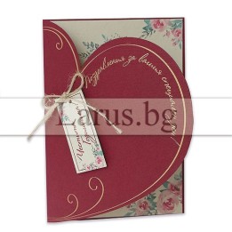 Луксозна картичка за годишнина - PD-0705
