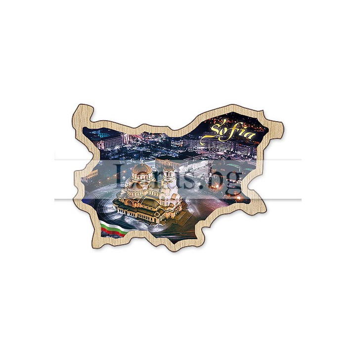 Магнитен сувенир София фотокарта 12-mdSO-0009