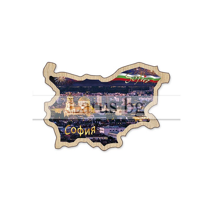 Магнитен сувенир София фотокарта 12-mdSO-0011
